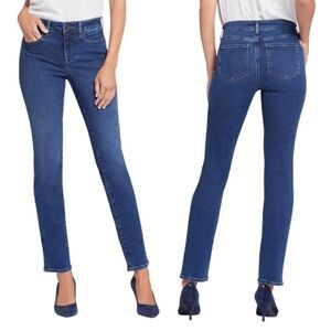 NYDJ Marilyn straight jeans lift tuck technology Womens size 8 medium wash